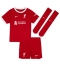 Fotbollsset Barn Liverpool Darwin Nunez #9 Hemmatröja 2023-24 Mini-Kit Kortärmad (+ korta byxor)
