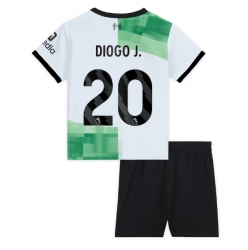Fotbollsset Barn Liverpool Diogo Jota #20 Bortatröja 2023-24 Mini-Kit Kortärmad (+ korta byxor)