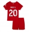 Fotbollsset Barn Liverpool Diogo Jota #20 Hemmatröja 2023-24 Mini-Kit Kortärmad (+ korta byxor)