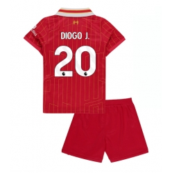 Fotbollsset Barn Liverpool Diogo Jota #20 Hemmatröja 2024-25 Mini-Kit Kortärmad (+ korta byxor)
