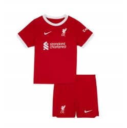 Fotbollsset Barn Liverpool Hemmatröja 2023-24 Mini-Kit Kortärmad (+ korta byxor)