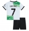 Fotbollsset Barn Liverpool Luis Diaz #7 Bortatröja 2023-24 Mini-Kit Kortärmad (+ korta byxor)