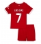 Fotbollsset Barn Liverpool Luis Diaz #7 Hemmatröja 2023-24 Mini-Kit Kortärmad (+ korta byxor)