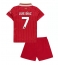 Fotbollsset Barn Liverpool Luis Diaz #7 Hemmatröja 2024-25 Mini-Kit Kortärmad (+ korta byxor)