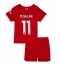 Fotbollsset Barn Liverpool Mohamed Salah #11 Hemmatröja 2023-24 Mini-Kit Kortärmad (+ korta byxor)
