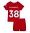 Fotbollsset Barn Liverpool Ryan Gravenberch #38 Hemmatröja 2023-24 Mini-Kit Kortärmad (+ korta byxor)