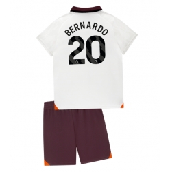 Fotbollsset Barn Manchester City Bernardo Silva #20 Bortatröja 2023-24 Mini-Kit Kortärmad (+ korta byxor)