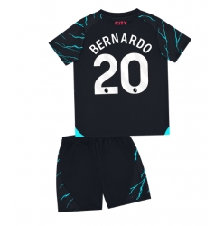 Fotbollsset Barn Manchester City Bernardo Silva #20 Tredje Tröja 2023-24 Mini-Kit Kortärmad (+ korta byxor)