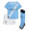 Fotbollsset Barn Manchester City Erling Haaland #9 Hemmatröja 2025-26 Mini-Kit Kortärmad (+ korta byxor)