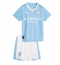 Fotbollsset Barn Manchester City Hemmatröja 2023-24 Mini-Kit Kortärmad (+ korta byxor)