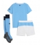 Fotbollsset Barn Manchester City Hemmatröja 2025-26 Mini-Kit Kortärmad (+ korta byxor)
