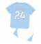 Fotbollsset Barn Manchester City Josko Gvardiol #24 Hemmatröja 2023-24 Mini-Kit Kortärmad (+ korta byxor)