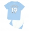 Fotbollsset Barn Manchester City Julian Alvarez #19 Hemmatröja 2023-24 Mini-Kit Kortärmad (+ korta byxor)