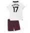 Fotbollsset Barn Manchester City Kevin De Bruyne #17 Bortatröja 2023-24 Mini-Kit Kortärmad (+ korta byxor)
