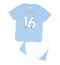 Fotbollsset Barn Manchester City Rodri Hernandez #16 Hemmatröja 2023-24 Mini-Kit Kortärmad (+ korta byxor)