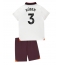 Fotbollsset Barn Manchester City Ruben Dias #3 Bortatröja 2023-24 Mini-Kit Kortärmad (+ korta byxor)