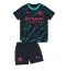 Fotbollsset Barn Manchester City Tredje Tröja 2023-24 Mini-Kit Kortärmad (+ korta byxor)