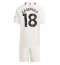 Fotbollsset Barn Manchester United Casemiro #18 Tredje Tröja 2023-24 Mini-Kit Kortärmad (+ korta byxor)