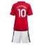 Fotbollsset Barn Manchester United Marcus Rashford #10 Hemmatröja 2023-24 Mini-Kit Kortärmad (+ korta byxor)