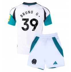Fotbollsset Barn Newcastle United Bruno Guimaraes #39 Tredje Tröja 2024-25 Mini-Kit Kortärmad (+ korta byxor)