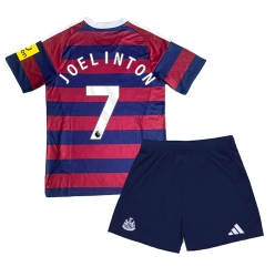 Fotbollsset Barn Newcastle United Joelinton #7 Bortatröja 2024-25 Mini-Kit Kortärmad (+ korta byxor)