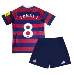 Fotbollsset Barn Newcastle United Sandro Tonali #8 Bortatröja 2024-25 Mini-Kit Kortärmad (+ korta byxor)