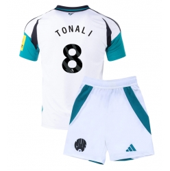 Fotbollsset Barn Newcastle United Sandro Tonali #8 Tredje Tröja 2024-25 Mini-Kit Kortärmad (+ korta byxor)