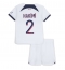Fotbollsset Barn Paris Saint-Germain Achraf Hakimi #2 Bortatröja 2023-24 Mini-Kit Kortärmad (+ korta byxor)