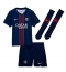 Fotbollsset Barn Paris Saint-Germain Desire Doue #14 Hemmatröja 2025-26 Mini-Kit Kortärmad (+ korta byxor)
