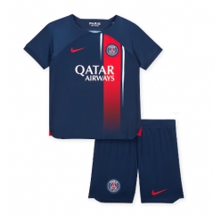 Fotbollsset Barn Paris Saint-Germain Hemmatröja 2023-24 Mini-Kit Kortärmad (+ korta byxor)