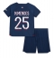 Fotbollsset Barn Paris Saint-Germain Nuno Mendes #25 Hemmatröja 2023-24 Mini-Kit Kortärmad (+ korta byxor)