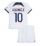 Fotbollsset Barn Paris Saint-Germain Ousmane Dembele #10 Bortatröja 2023-24 Mini-Kit Kortärmad (+ korta byxor)