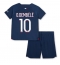 Fotbollsset Barn Paris Saint-Germain Ousmane Dembele #10 Hemmatröja 2023-24 Mini-Kit Kortärmad (+ korta byxor)
