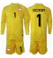 Fotbollsset Barn Polen Wojciech Szczesny #1 Målvakt Hemmatröja EM 2024 Mini-Kit Långärmad (+ korta byxor)