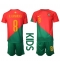 Fotbollsset Barn Portugal Bruno Fernandes #8 Hemmatröja VM 2022 Mini-Kit Kortärmad (+ korta byxor)