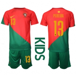 Fotbollsset Barn Portugal Danilo Pereira #13 Hemmatröja VM 2022 Mini-Kit Kortärmad (+ korta byxor)