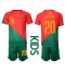 Fotbollsset Barn Portugal Joao Cancelo #20 Hemmatröja VM 2022 Mini-Kit Kortärmad (+ korta byxor)