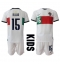 Fotbollsset Barn Portugal Rafael Leao #15 Bortatröja VM 2022 Mini-Kit Kortärmad (+ korta byxor)