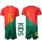 Fotbollsset Barn Portugal Rafael Leao #15 Hemmatröja VM 2022 Mini-Kit Kortärmad (+ korta byxor)