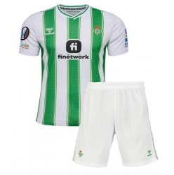 Fotbollsset Barn Real Betis Hemmatröja 2023-24 Mini-Kit Kortärmad (+ korta byxor)