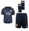 Fotbollsset Barn Real Madrid David Alaba #4 Bortatröja 2023-24 Mini-Kit Kortärmad (+ korta byxor)