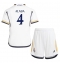 Fotbollsset Barn Real Madrid David Alaba #4 Hemmatröja 2023-24 Mini-Kit Kortärmad (+ korta byxor)