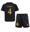 Fotbollsset Barn Real Madrid David Alaba #4 Tredje Tröja 2023-24 Mini-Kit Kortärmad (+ korta byxor)
