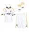 Fotbollsset Barn Real Madrid Eder Militao #3 Hemmatröja 2023-24 Mini-Kit Kortärmad (+ korta byxor)