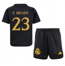 Fotbollsset Barn Real Madrid Ferland Mendy #23 Tredje Tröja 2023-24 Mini-Kit Kortärmad (+ korta byxor)