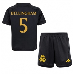 Fotbollsset Barn Real Madrid Jude Bellingham #5 Tredje Tröja 2023-24 Mini-Kit Kortärmad (+ korta byxor)