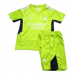 Fotbollsset Barn Real Madrid Målvakt Hemmatröja 2023-24 Mini-Kit Kortärmad (+ korta byxor)