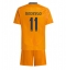 Fotbollsset Barn Real Madrid Rodrygo Goes #11 Bortatröja 2024-25 Mini-Kit Kortärmad (+ korta byxor)