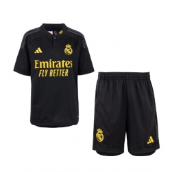 Fotbollsset Barn Real Madrid Tredje Tröja 2023-24 Mini-Kit Kortärmad (+ korta byxor)