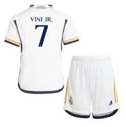 Fotbollsset Barn Real Madrid Vinicius Junior #7 Hemmatröja 2023-24 Mini-Kit Kortärmad (+ korta byxor)